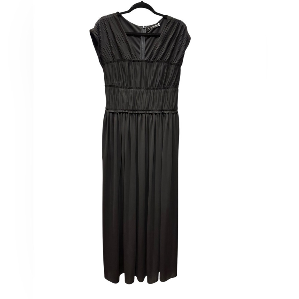 Peruvian Connection Elegant Black Maxi Dress size M